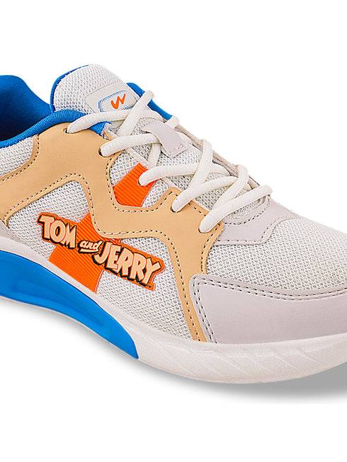TOM JR Off White Child Sports Shoes